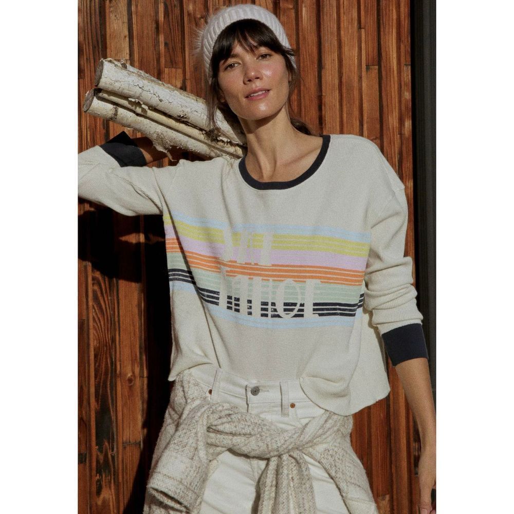 Anthropologie Ski Tahoe Thermal Graphic LS